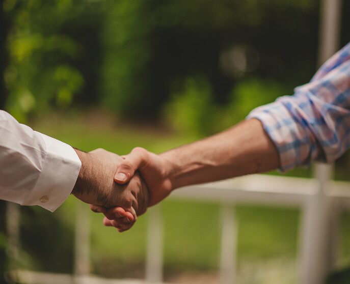 Partnership handshake